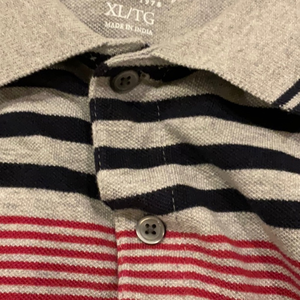 Banana Republic XL polo stripes